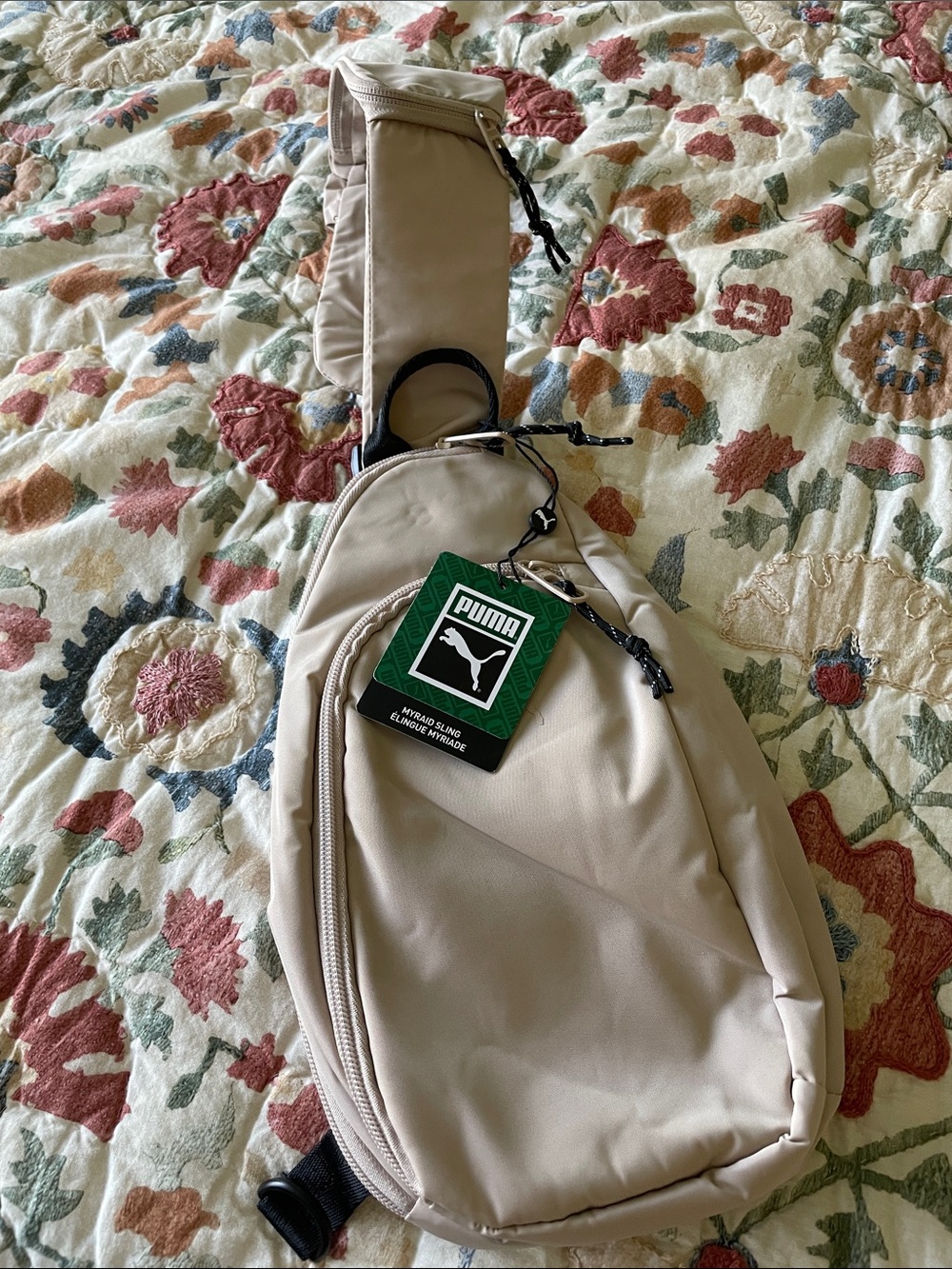 NWT! Puma Beige Sling Belt Bag